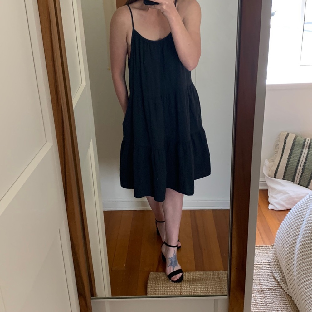 Women's Sleeveless Tiered Gauze Dress - Universal Thread™